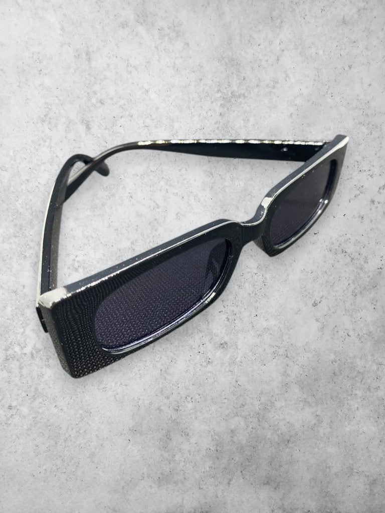 Lunettes de Soleil Rectangulaires Noires
