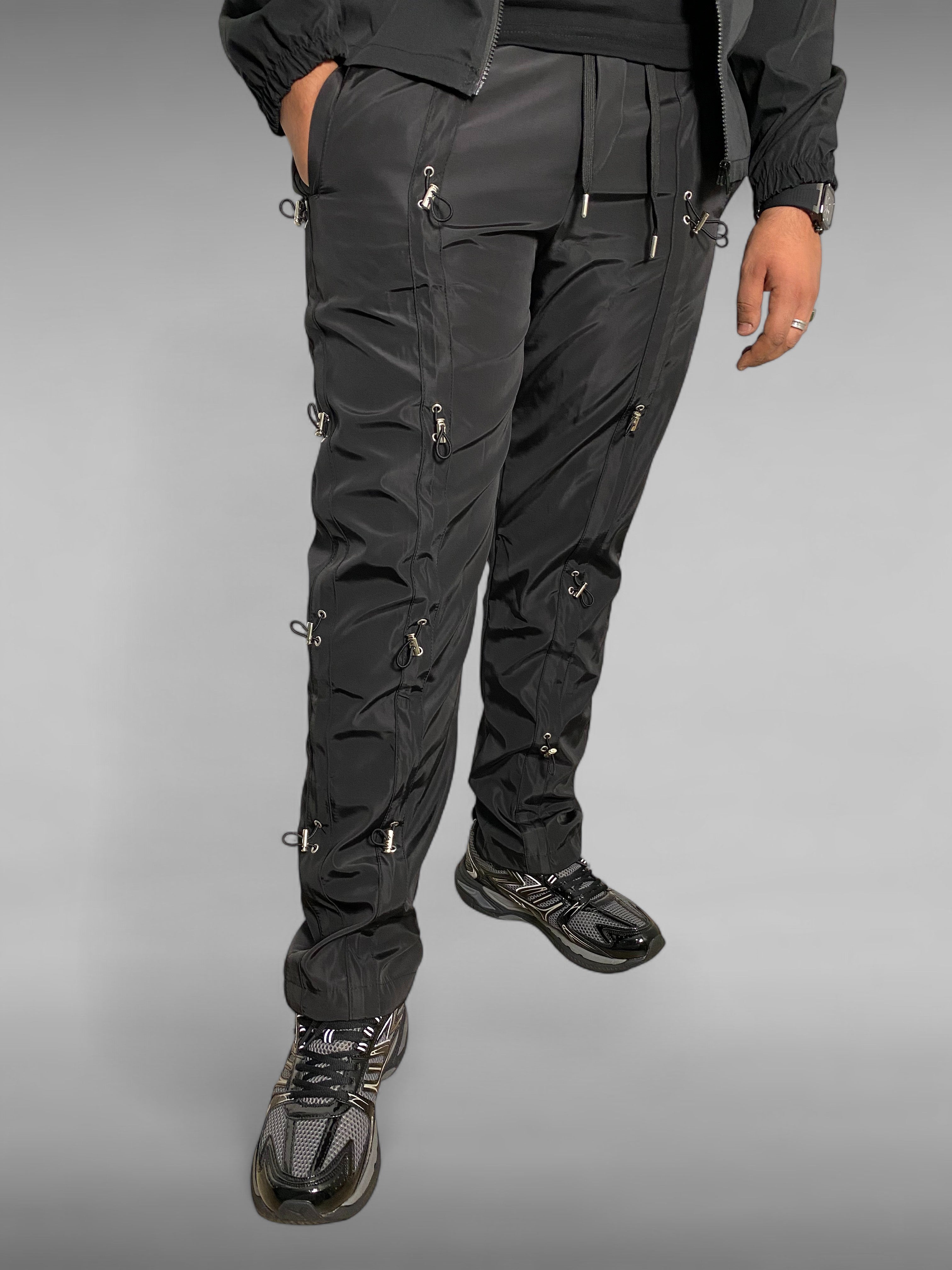 Cargo Technique Noir à Détails Métalliques – IKAO