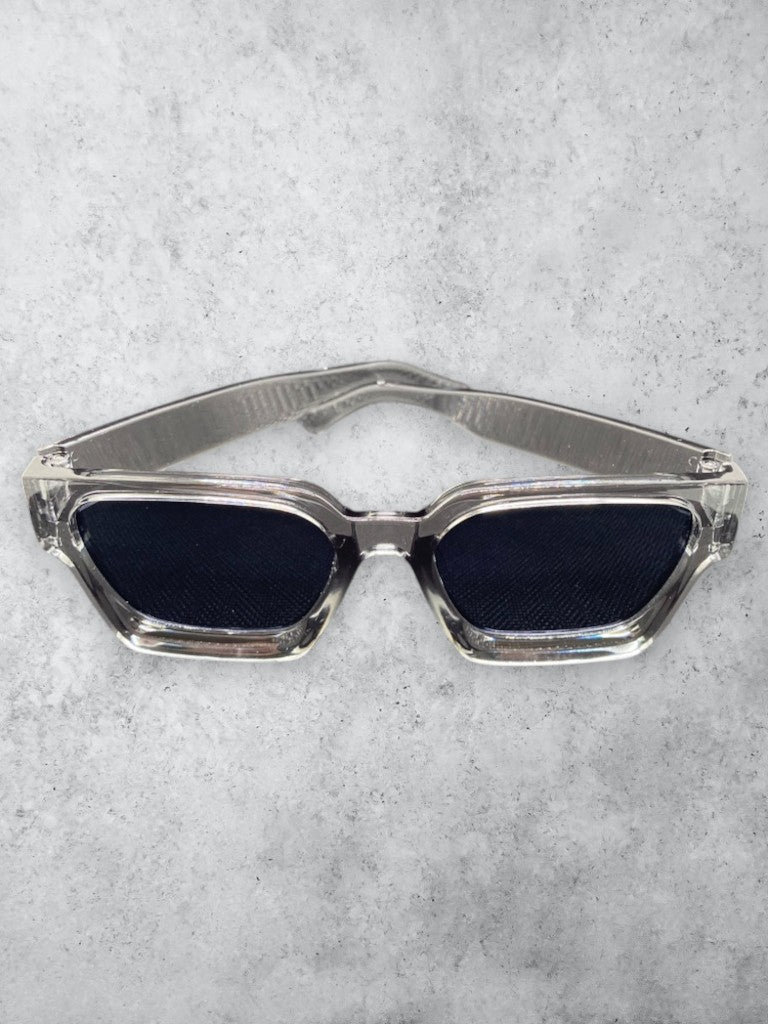 Lunettes de Soleil Transparentes Fumées & Verres Noirs