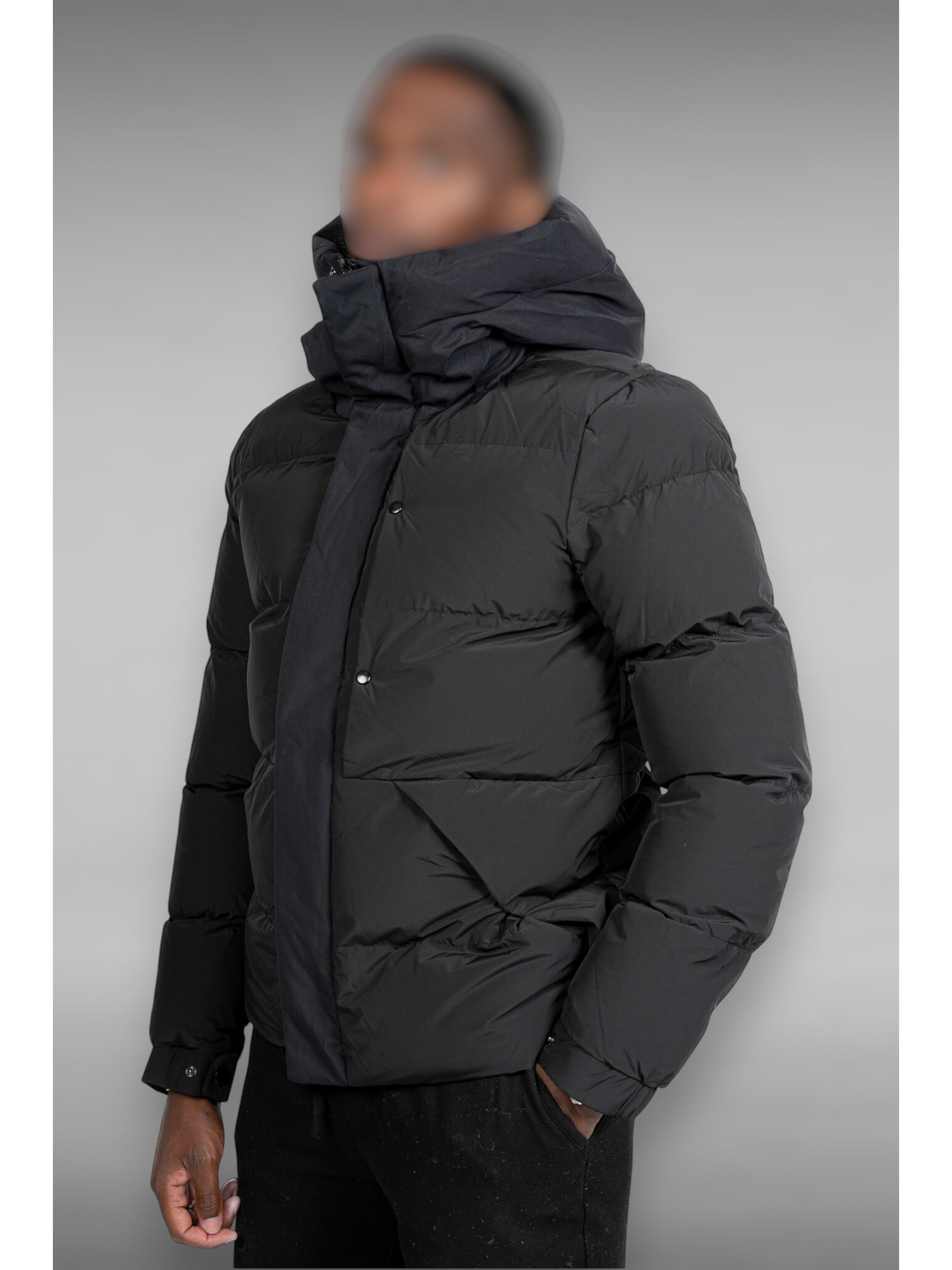 Doudoune Noire Matelassée