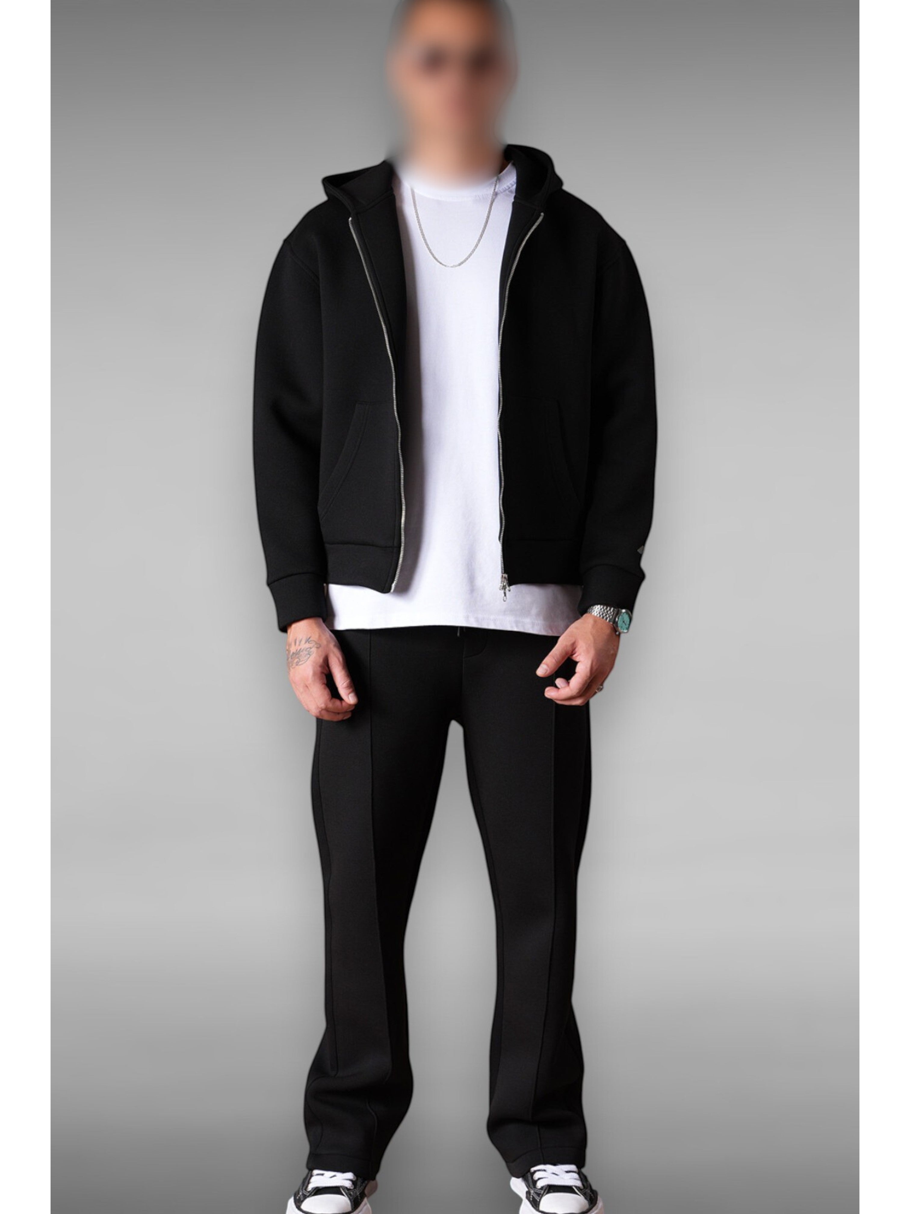 Ensemble Noir Zippé