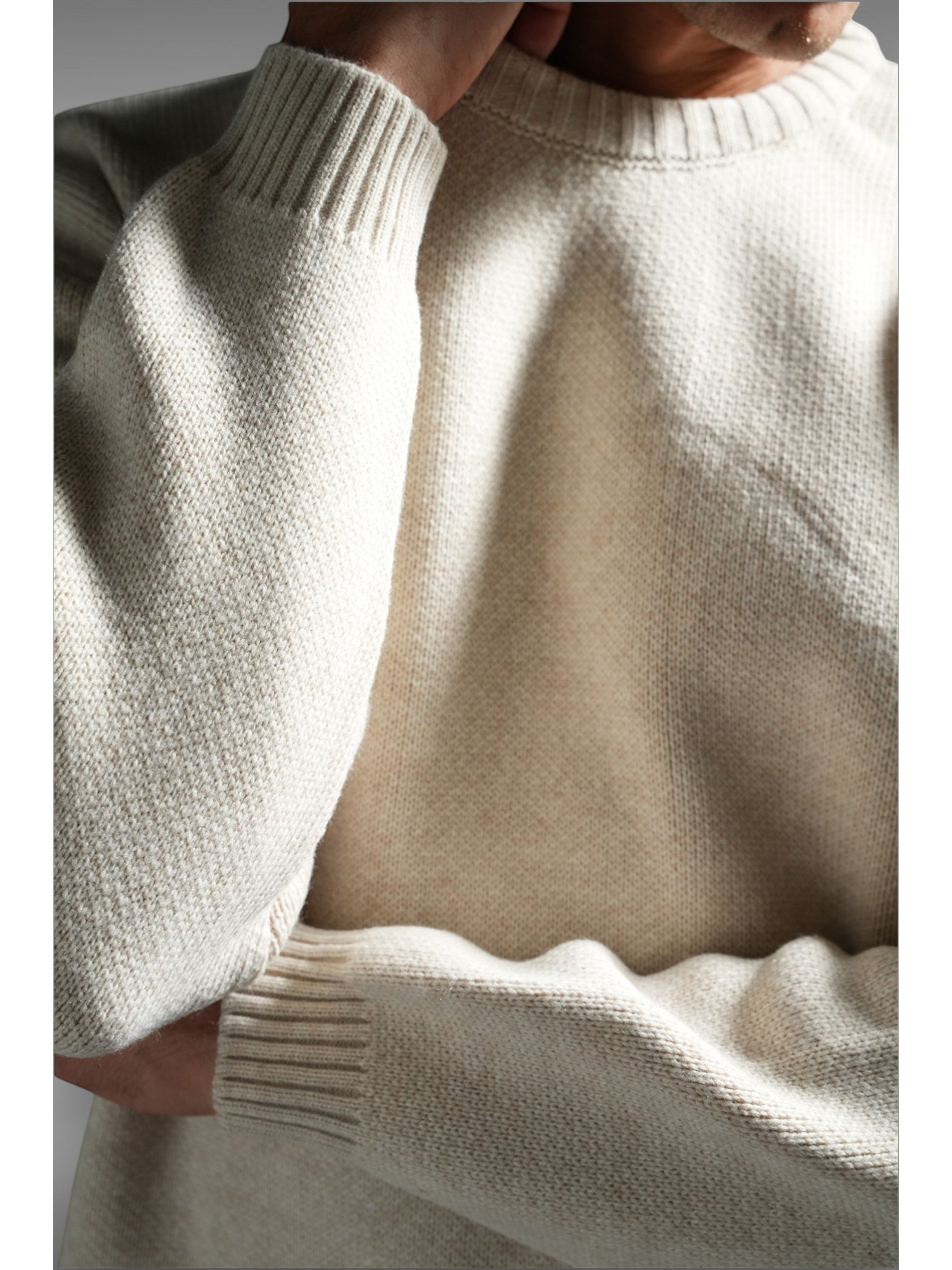 Pull Texturé Beige