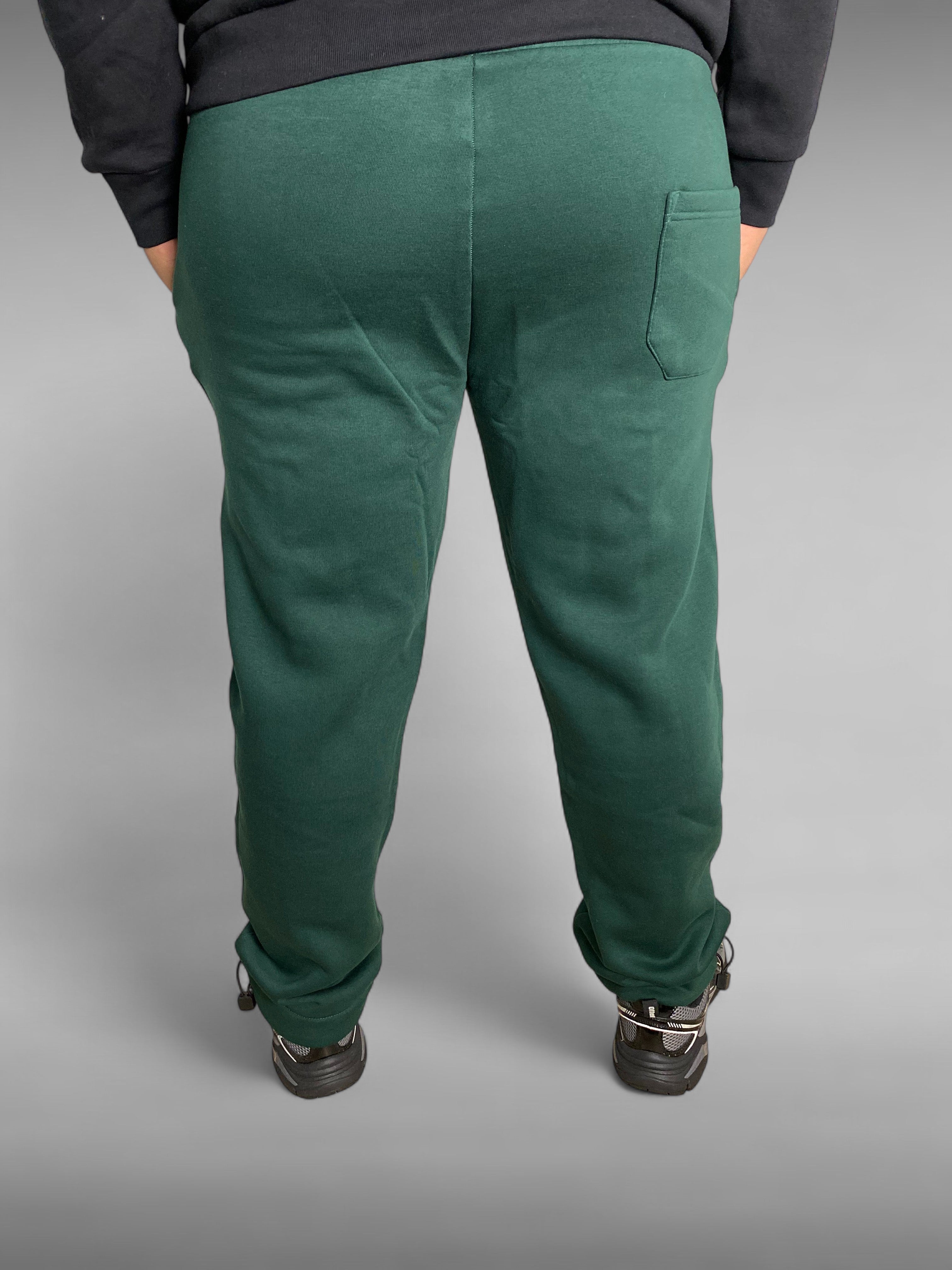 Pantalon en Coton Brodé “CHAMPS” – Vert