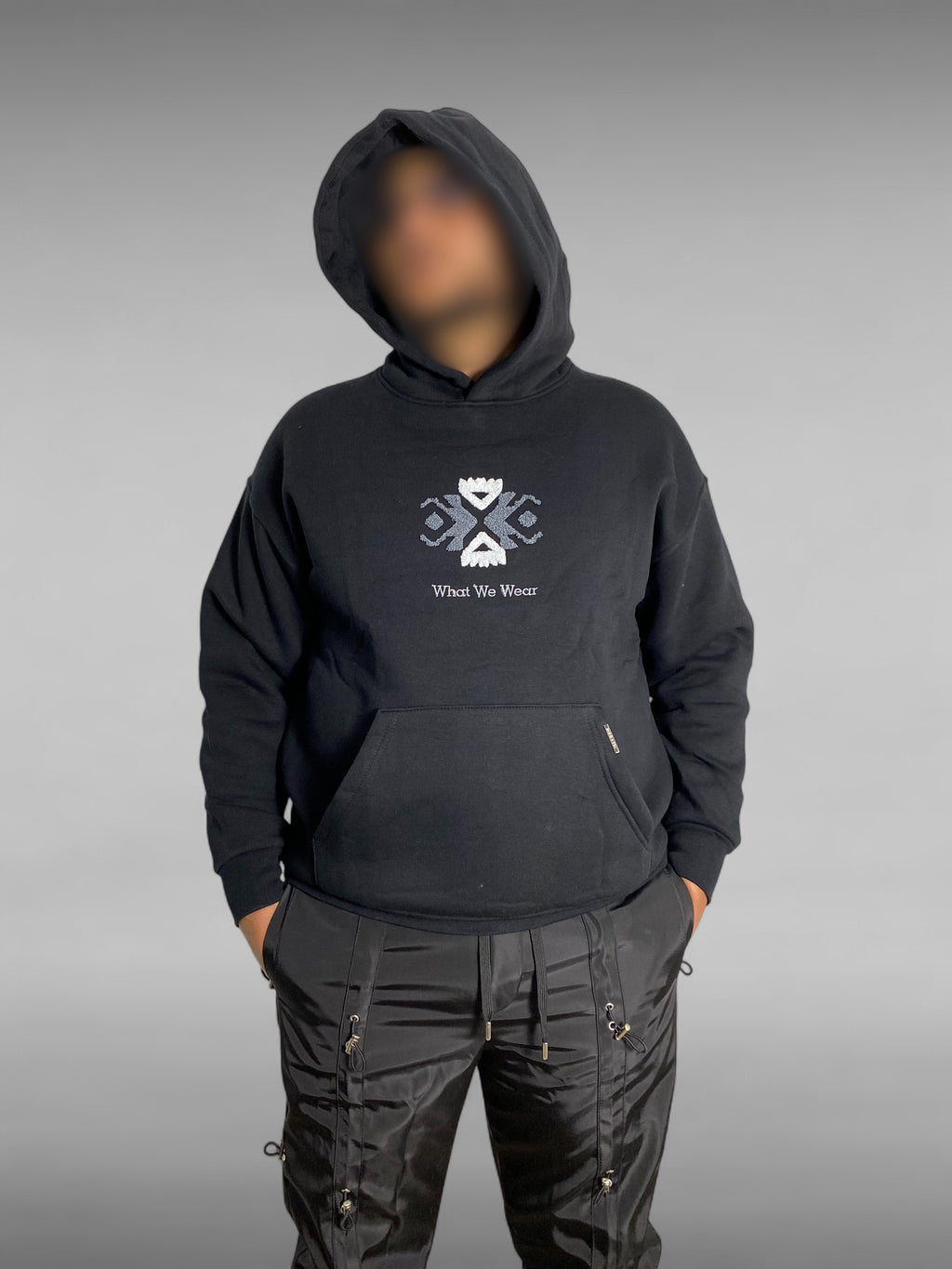 Sweat à Capuche Oversize WHAT WE WEAR – Noir