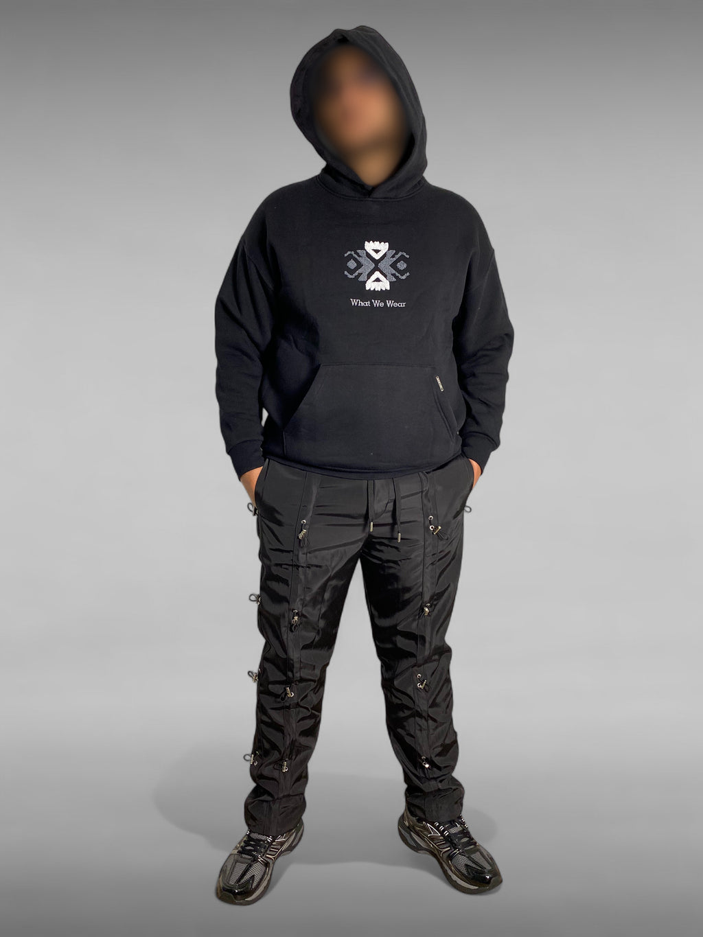 Sweat à Capuche Oversize WHAT WE WEAR – Noir