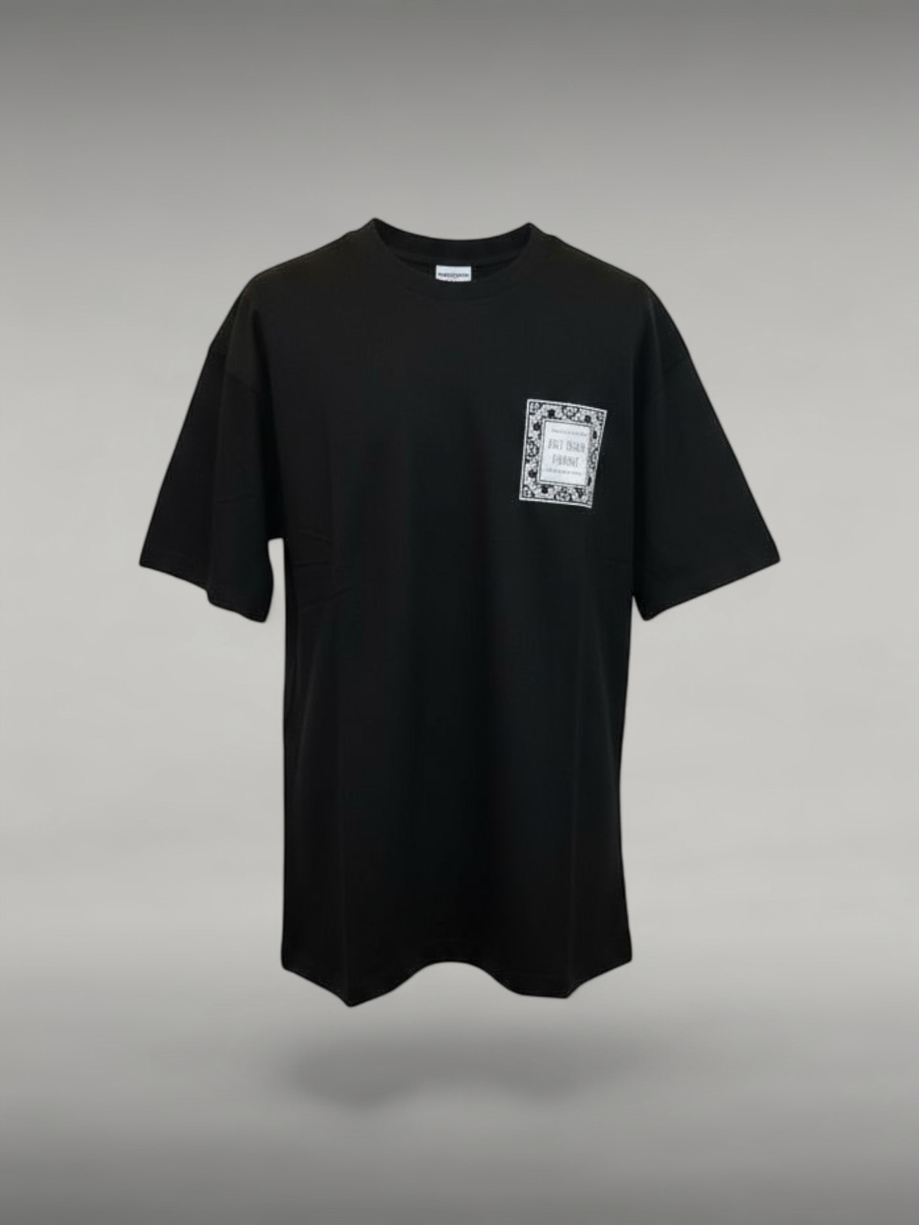 T-shirt Oversize Imprimé Noir