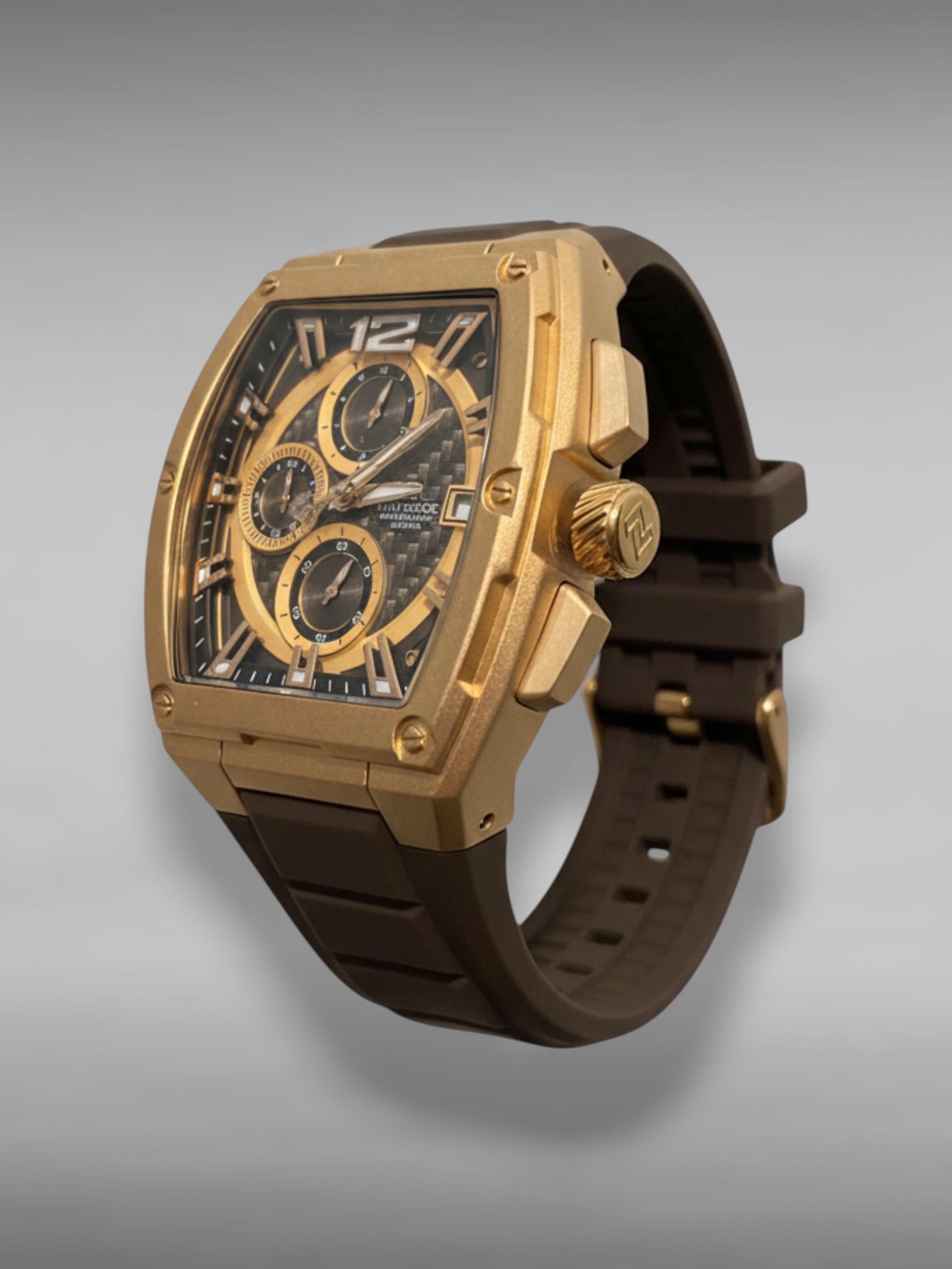 Montre NAVIFORCE Chronographe – Bronze & Marron
