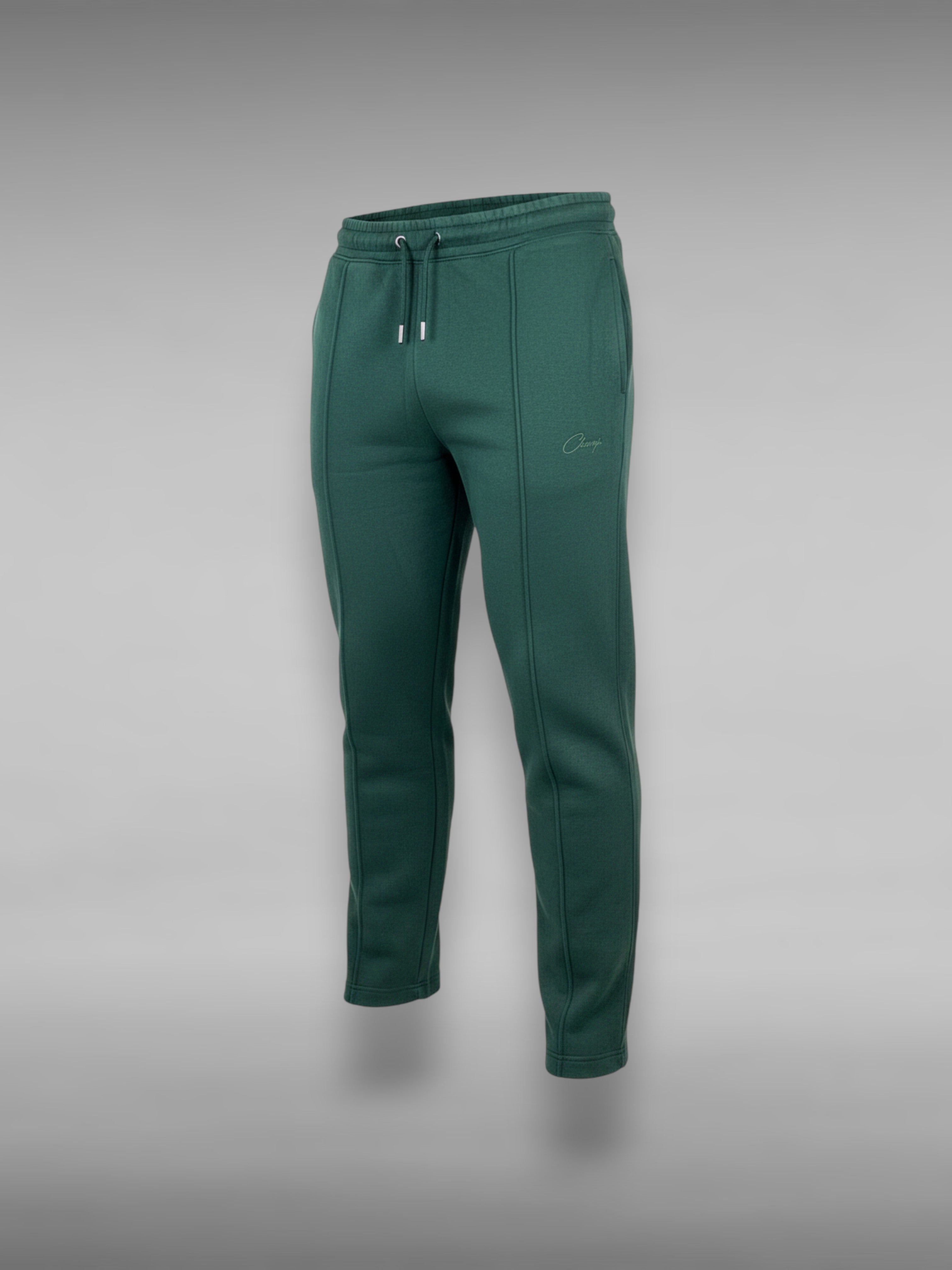 Pantalon en Coton Brodé “CHAMPS” – Vert