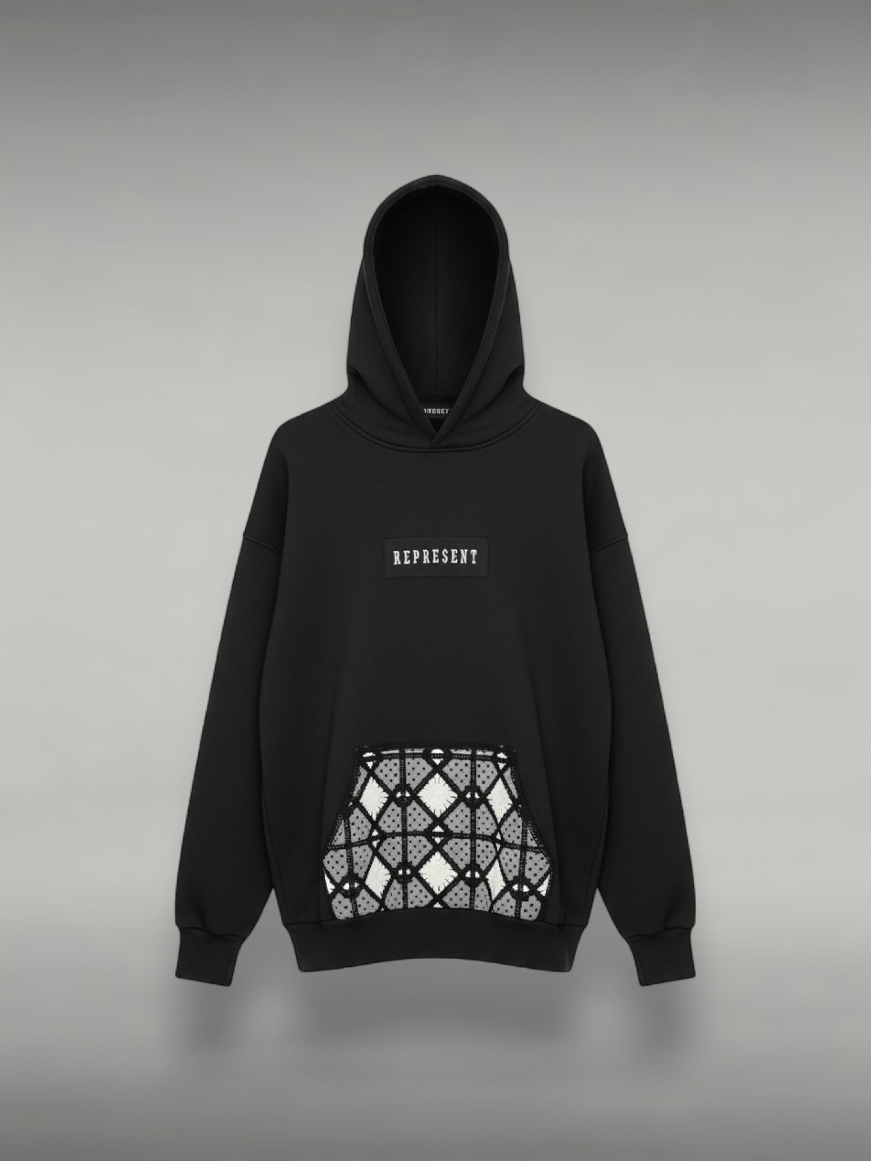 Sweat à Capuche Oversize REPRESENT Noir