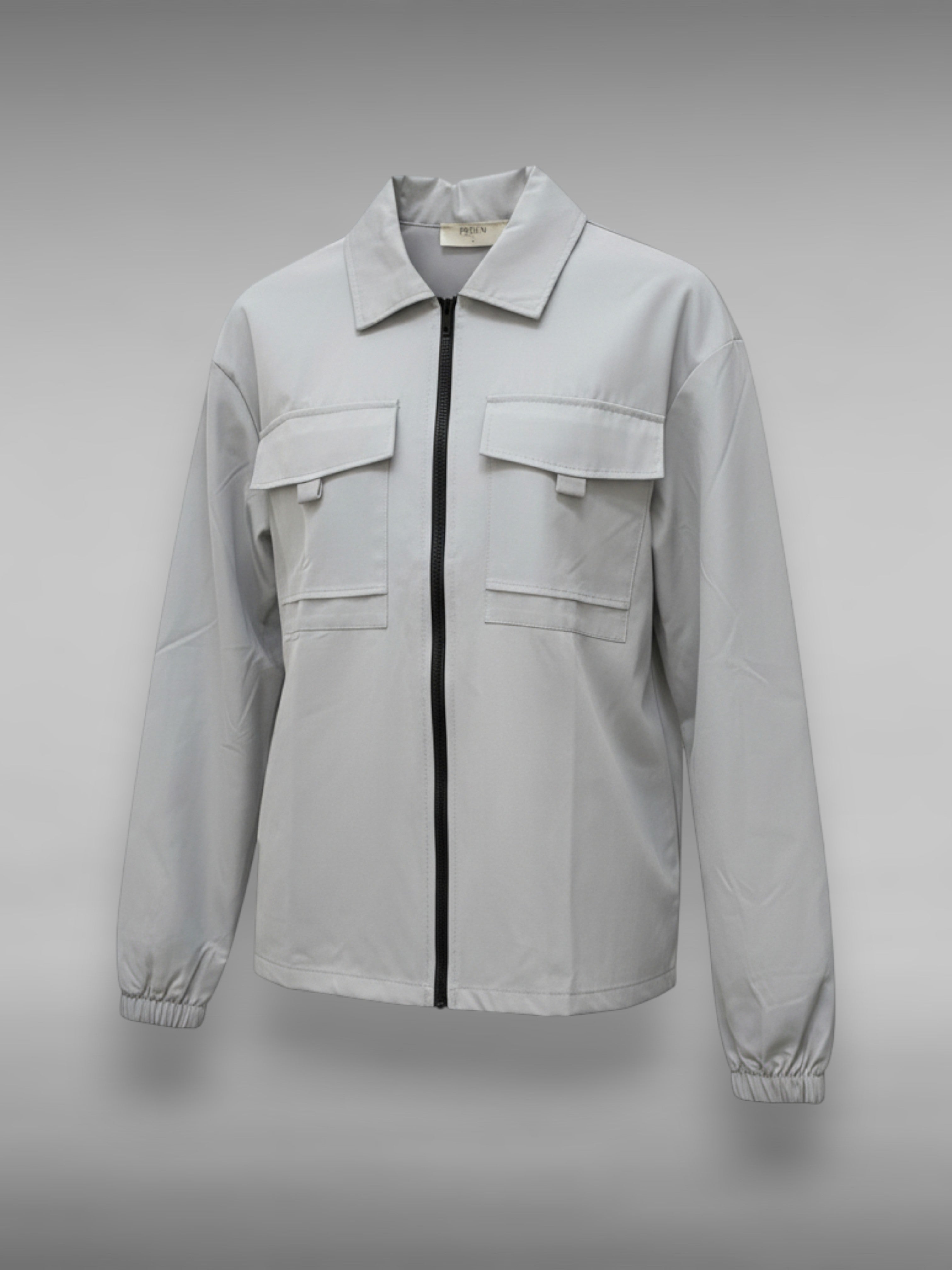 Surchemise Zippée Unisexe Grise – FRILIVIN