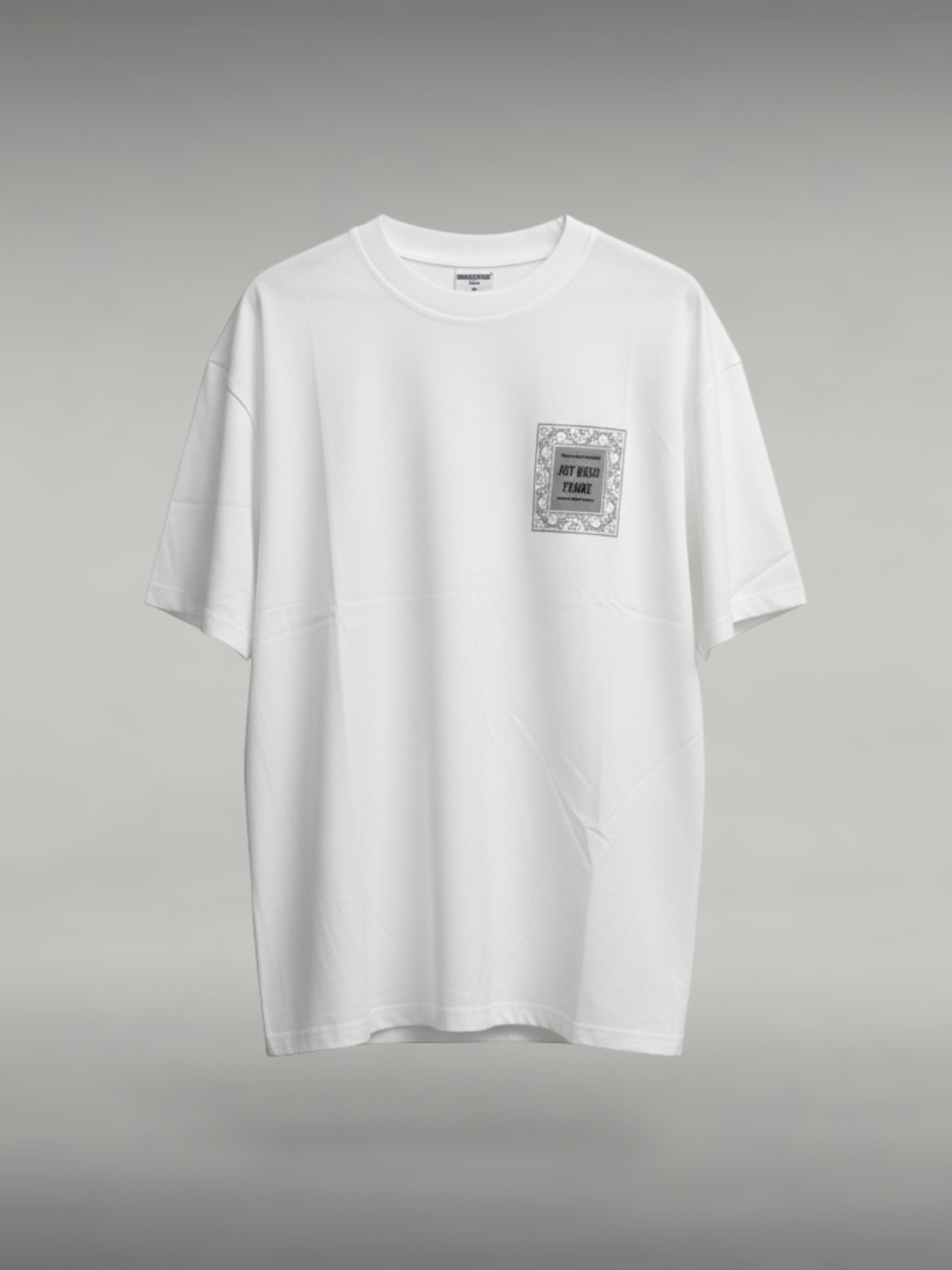 T-shirt Oversize Imprimé Blanc
